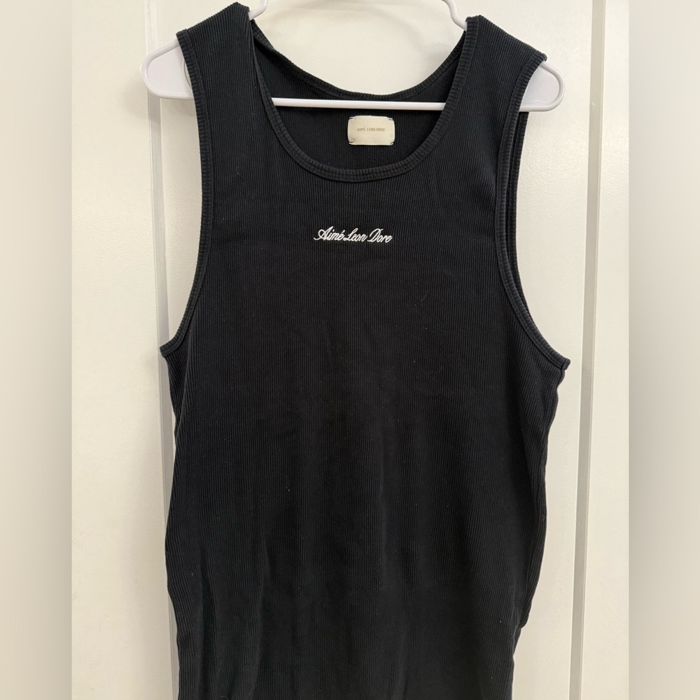 Aime Leon Dore Black Sleeveless Top